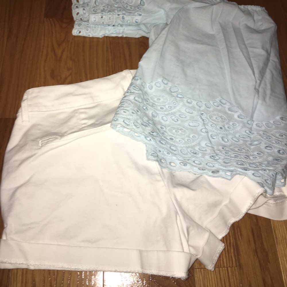 White Pixie Shorts